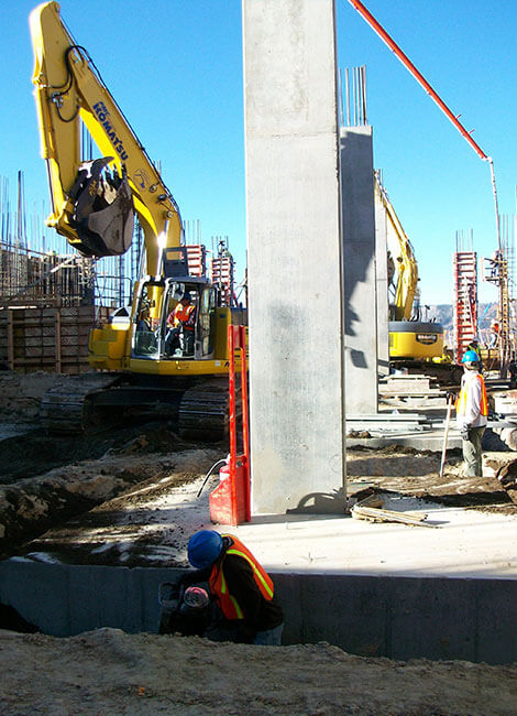 workers at construction site