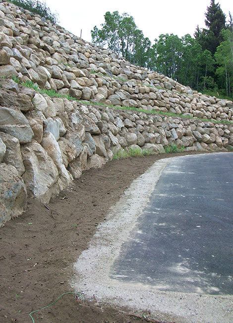 rock wall construction
